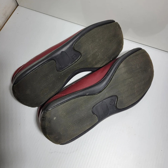 vintage Stone Ridge by Aldo ballet flat shoes red leather size 36 - Picture 7 of 9